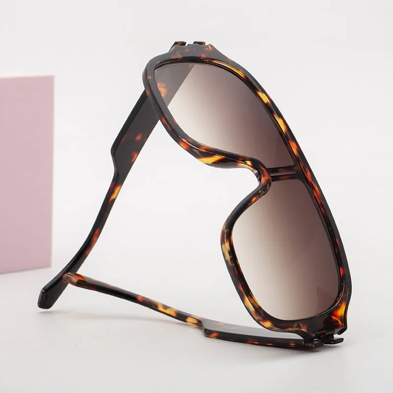 Vintage Brand Luxury Designer Fashion Oversized Square Sunglasses