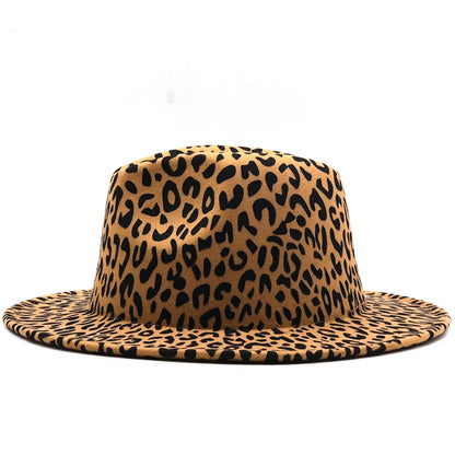 Leopard Red Bottom Fedora