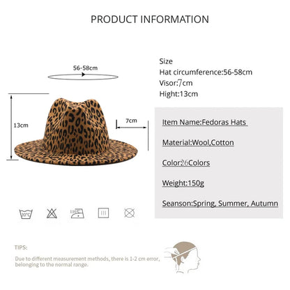 Leopard Red Bottom Fedora