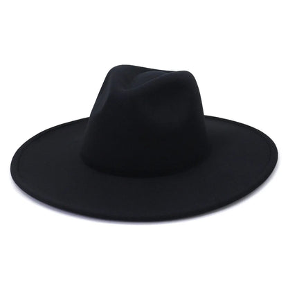 Black Fedora Red Bottom Hat