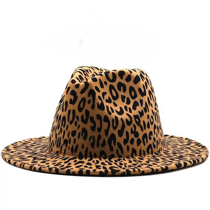 Leopard Red Bottom Fedora