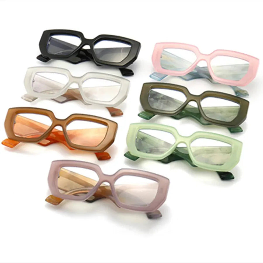 Fashion Colorful Square Women Glasses Frame Clear Anti-Blu-Ray