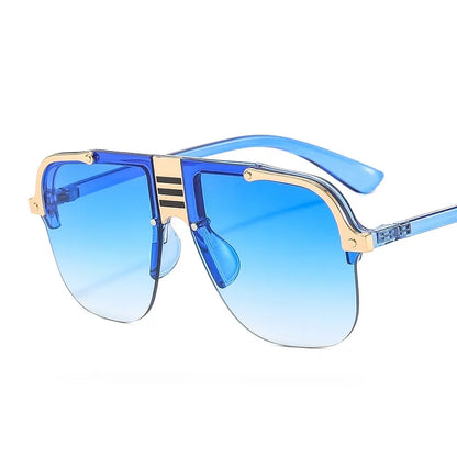 Fashion Sunglasses Men Shield Gradients Lens