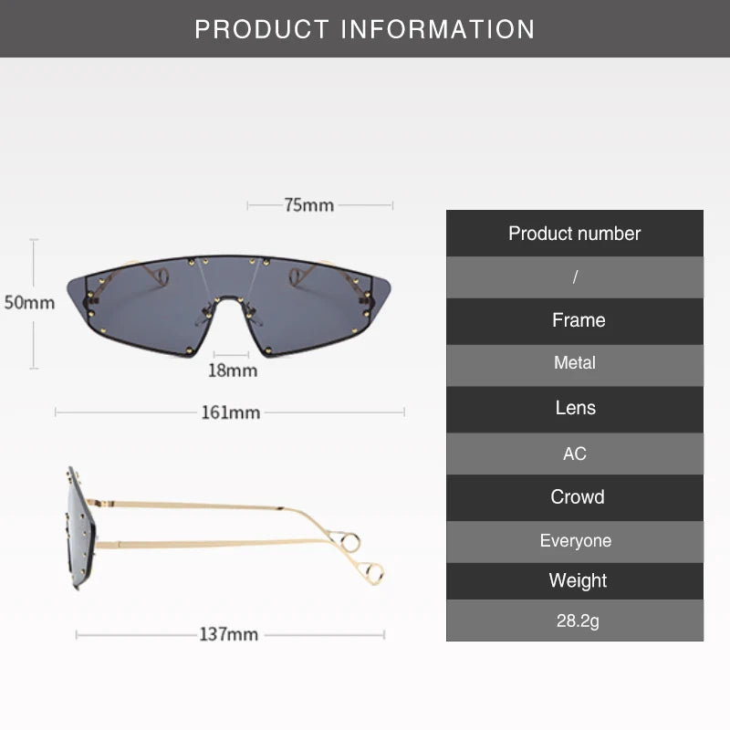 Future  Mirror Rivet Glasses