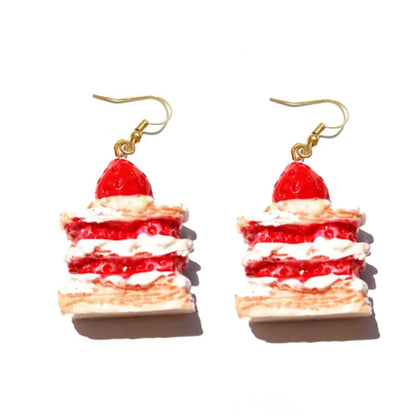 Earring For Women Resin Drop Custom Made Handmade Cute Girls Sweet Gift Cookies Macaron Cake Food Donuts