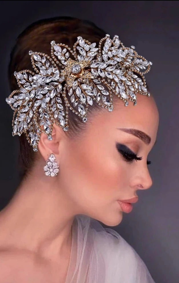 Rhinestone Tiara and Crown Hair Headwear Accessory