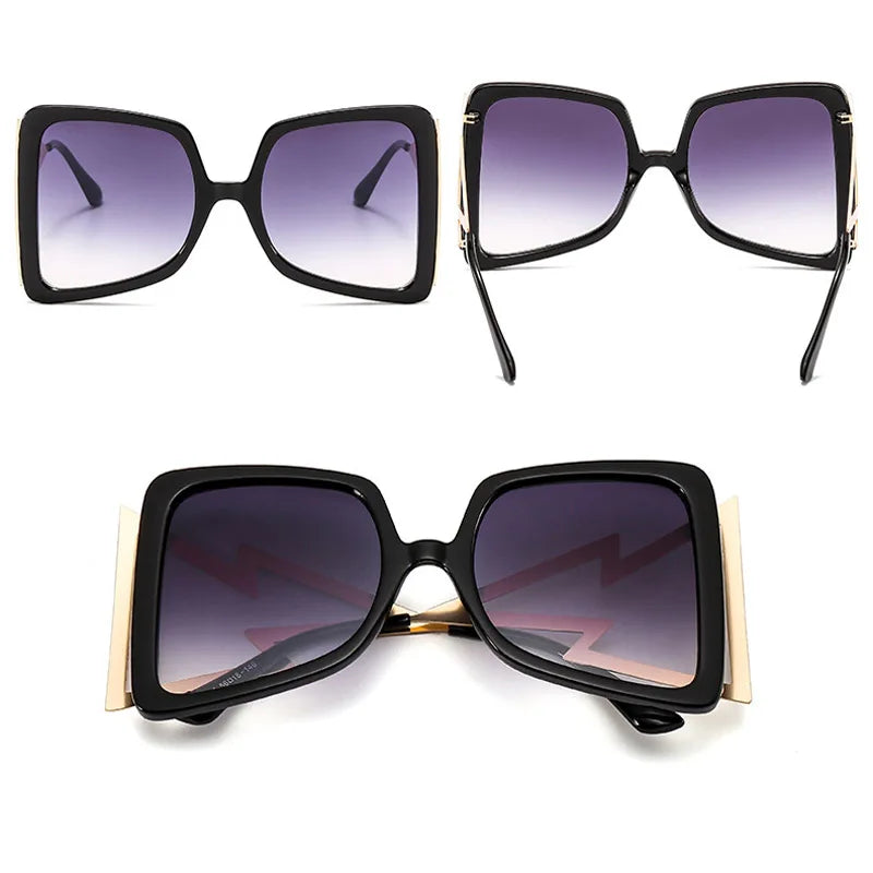 Bow Shape Square Sunglasses for Women