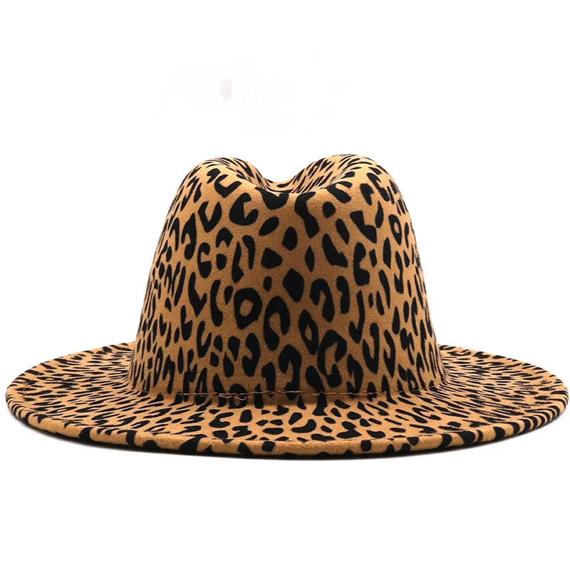 Leopard Red Bottom Fedora