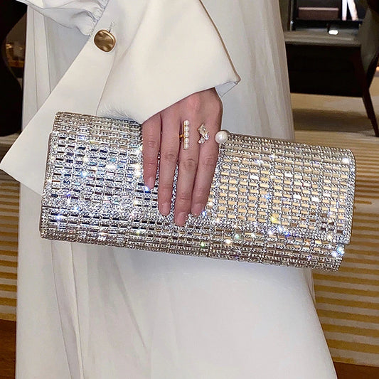 Diamond Clutch Purse And Handbag