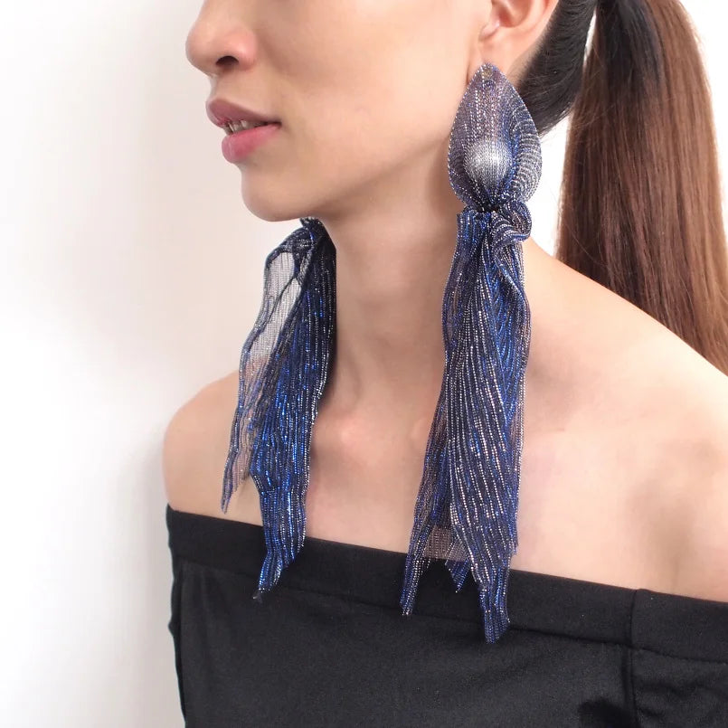 MANILAI Fashion Lace Long Earrings