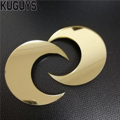 Acrylic Jewelry Crescent Earrings