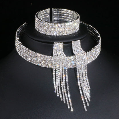 Classic Elegant Tassel Crystal