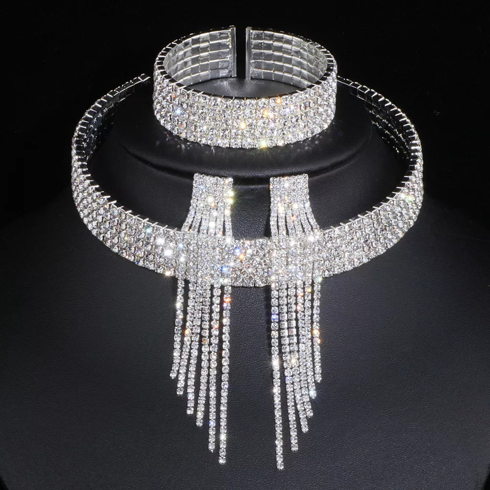 Classic Elegant Tassel Crystal