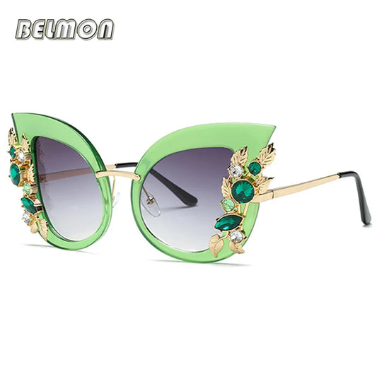 Fashion Cat Eye Sunglasses Women Brand Designer Sun Glasses For Ladies Vintage Oculos Cateye Female Sunglass Oculos de Sol RS625