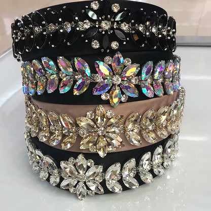 Colored Glass  RhineStone Hairband Headband