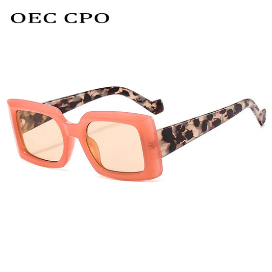 Fashion Punk Square Sunglasses Women Brand designer Vintage Colorful Sunglasses Men Retro Glasses Steampunk Eyewear Shades UV400