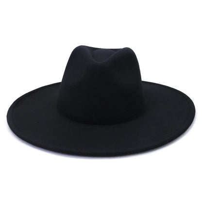 Black Fedora Red Bottom Hat