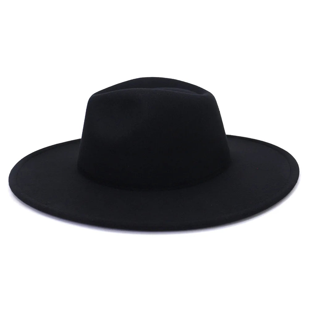 Black Fedora Red Bottom Hat