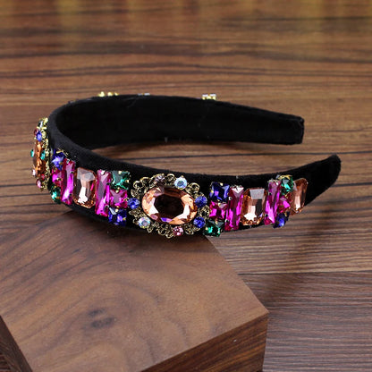 Sparkly Colorful Crystal Vintage Headband