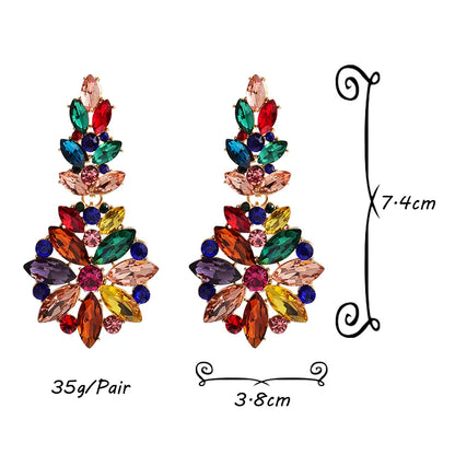 Rhinestone Chic Drop Elegant Shiny Dangle Earring