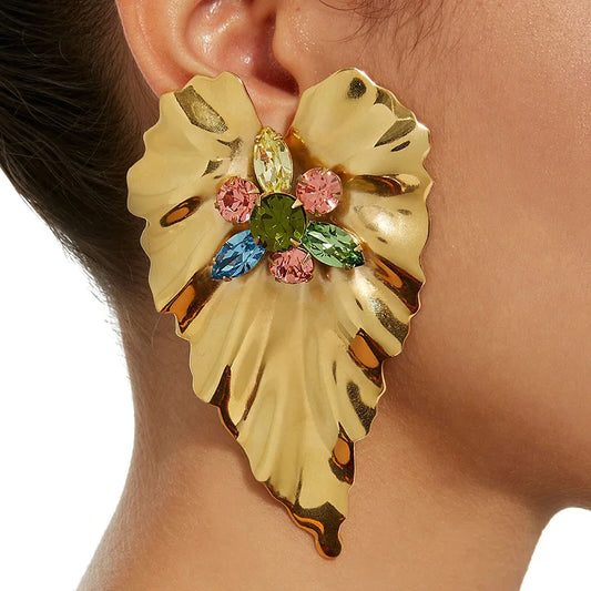 Large Leaf Earrings