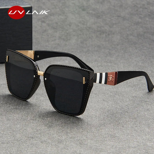 UVLAIK Fashion Sunglasses Women Men Square Sun Glasses Anti-Reflective Vintage Outdoor Driving Shade Oculos Mirror UV400