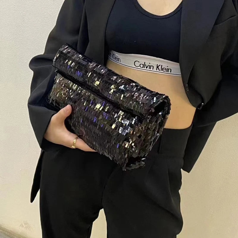 Luxury Design Sequin Women Handbag Clutch Bag Fashion and Shiny Evening Bag New Women Bag