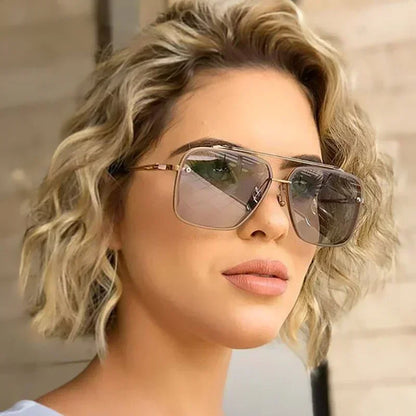 Fashion Square Luxury Design Sunglasses Men