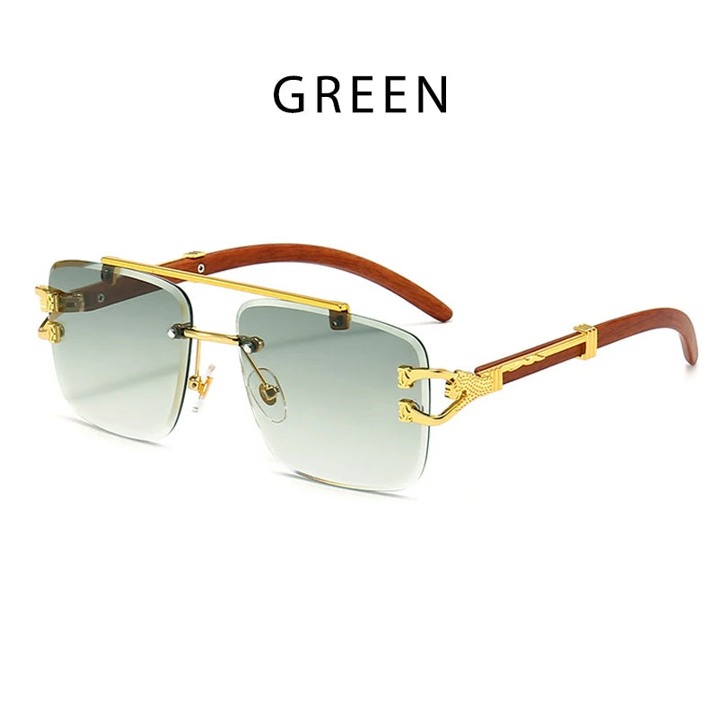 Men Retro Square Sunglasses