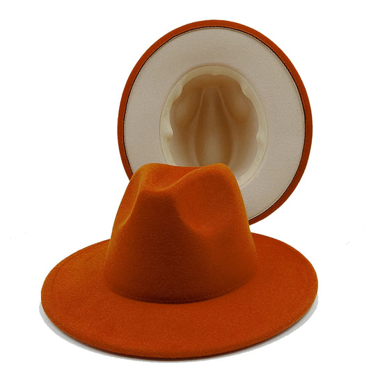 Fedora Hat  Double-Sided Color Unisex
