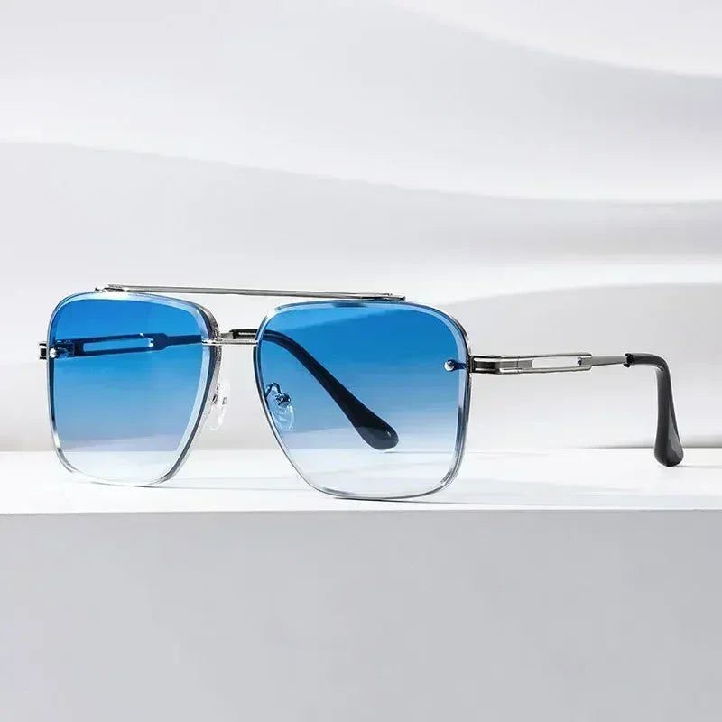 Fashion Square Luxury Design Sunglasses Men