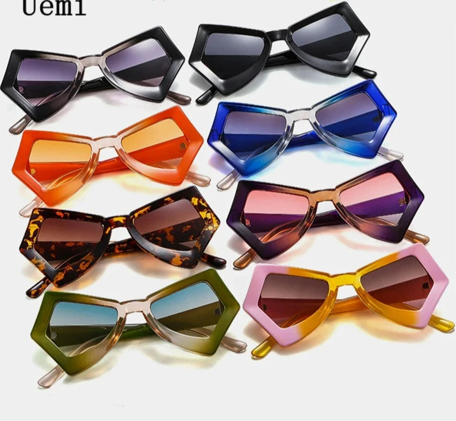 Fashion Oversized Irregular Square Sunglasses