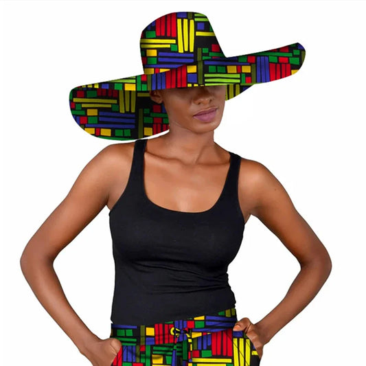 African Fashion Style Hat Handmade Ankara Print