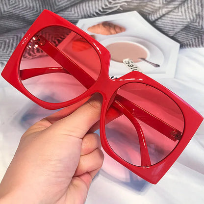 Unique Candy Color Square Sunglasses