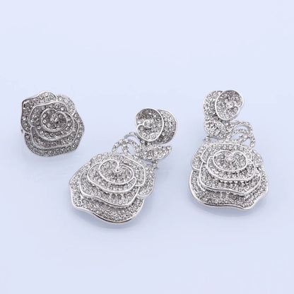 CYNTHIA Dubai Women Silver Plated Jewelry Sets