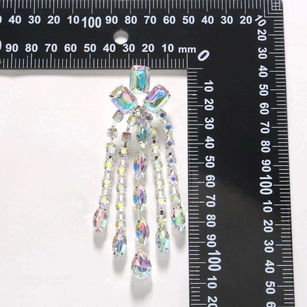 Crystal Tassel Earrings