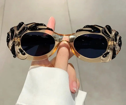 Vintage Oval Women Sunglasses Stylish Shades