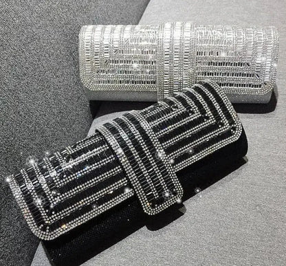 Crystal Envelope Evening Clutch Bag