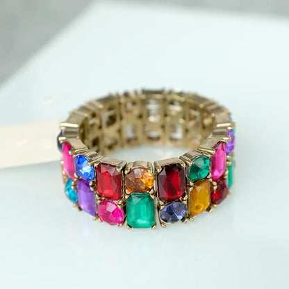 Metallic Colorful Shiny Wide Bracelet