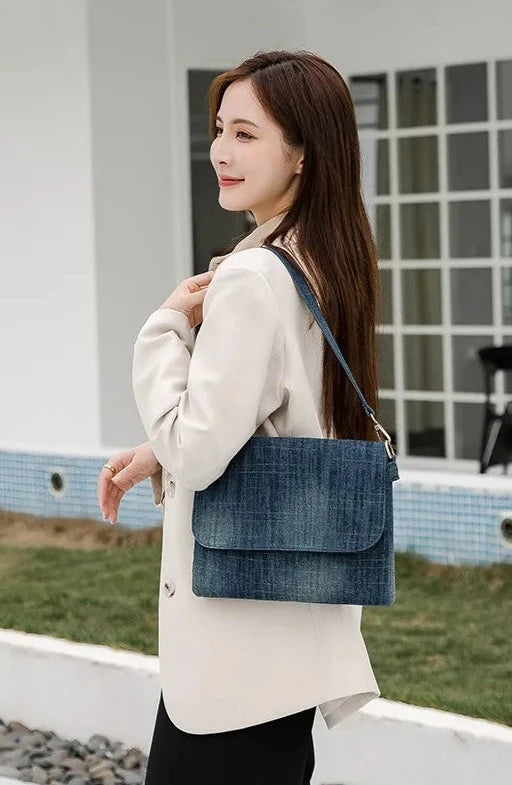 Denim Shoulder Bag Small Size Crossbody