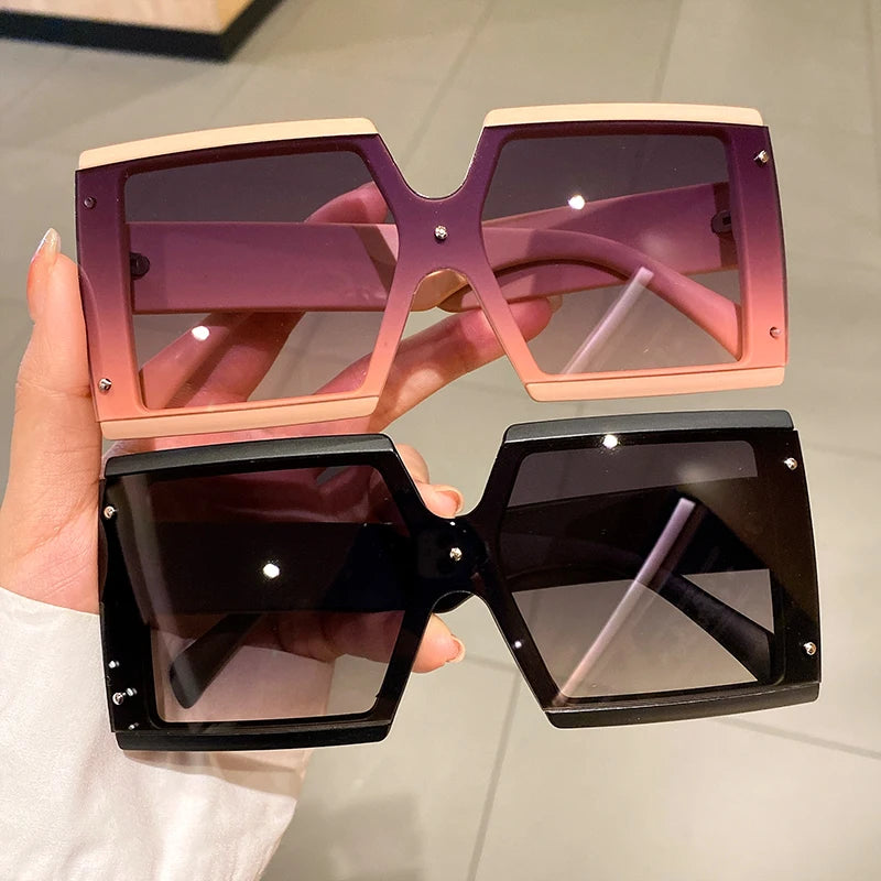 Square Oversized One-pieces Sunglasses