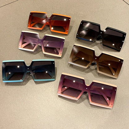 Square Oversized One-pieces Sunglasses