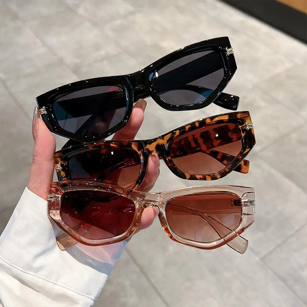 Vintage Cat Eye Sunglasses Men Women New Fashion Irregular Gradient Eyewear Shades Luxury Brand Designer Cycling Sun Glassses