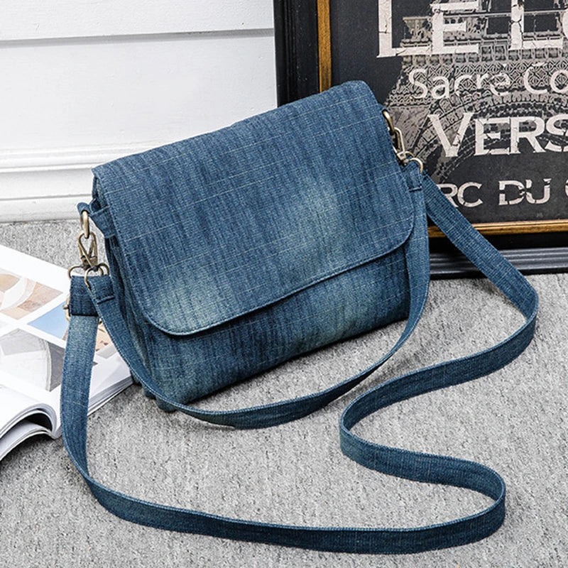 Denim Shoulder Bag Small Size Crossbody