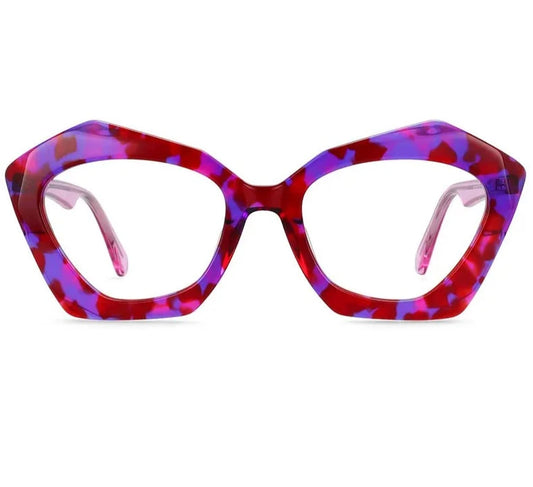 Sexy Ladies Cat Eye Acetate Floral Butterfly Frame