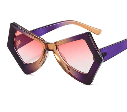 Fashion Oversized Irregular Square Sunglasses