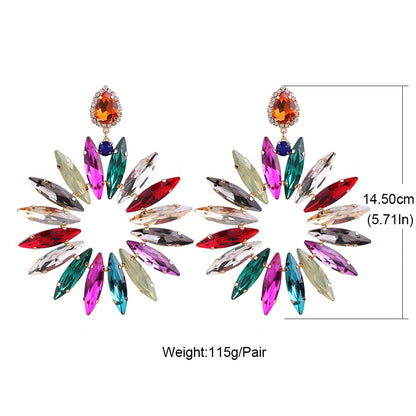 Crystal Earrings For Women Large Drop Dangle Earings