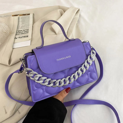 Thick Chain Crossbody Bag Shoulder Tote Clutches