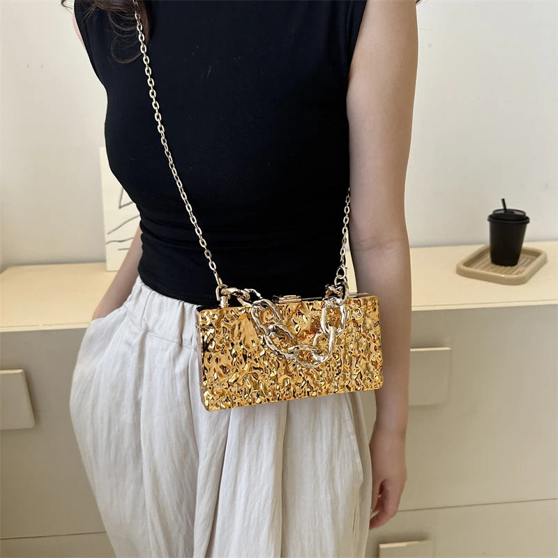 Luxury Gold & Silver Evening Bag