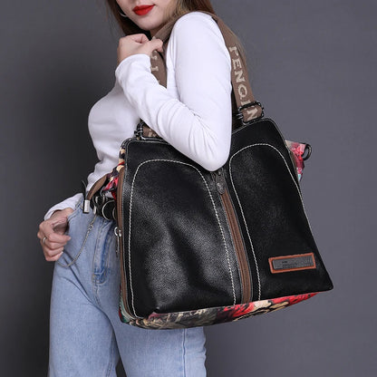 Leather Handbags Laptop Shoulder Bag